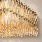 Chivara Clear Glass Rectangular Chandelier 74"