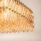 Chivara Clear Glass Rectangular Chandelier 54"