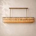 Chivara Clear Glass Rectangular Chandelier 74"