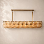Chivara Clear Glass Rectangular Chandelier 74"
