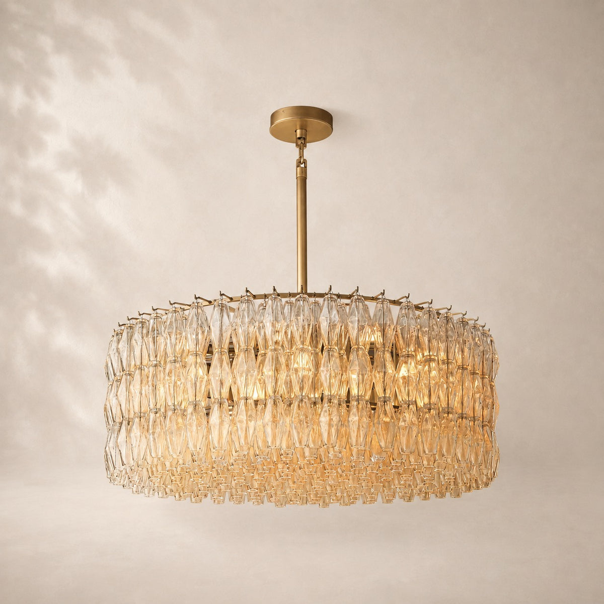 Chivara Clear Glass Round Chandelier 47"