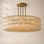 Chivara Clear Glass Round Chandelier 62"
