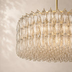 Chivara Clear Glass Round Chandelier 62"