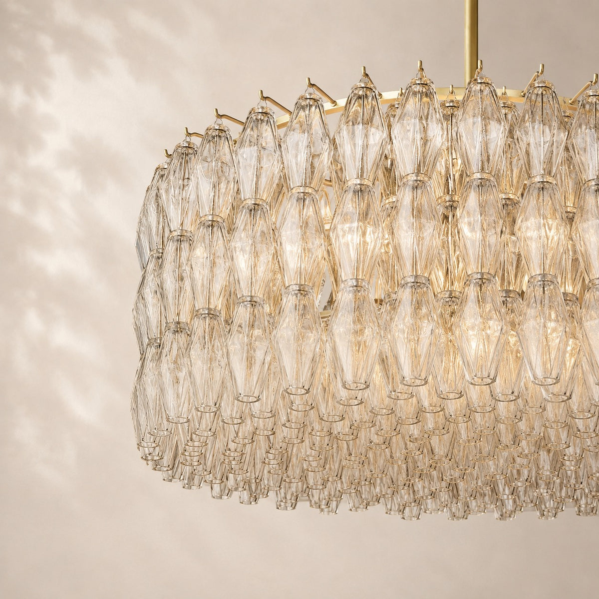 Chivara Clear Glass Round Chandelier 62"