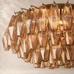 Chivara Amber Glass Flushmount 22"
