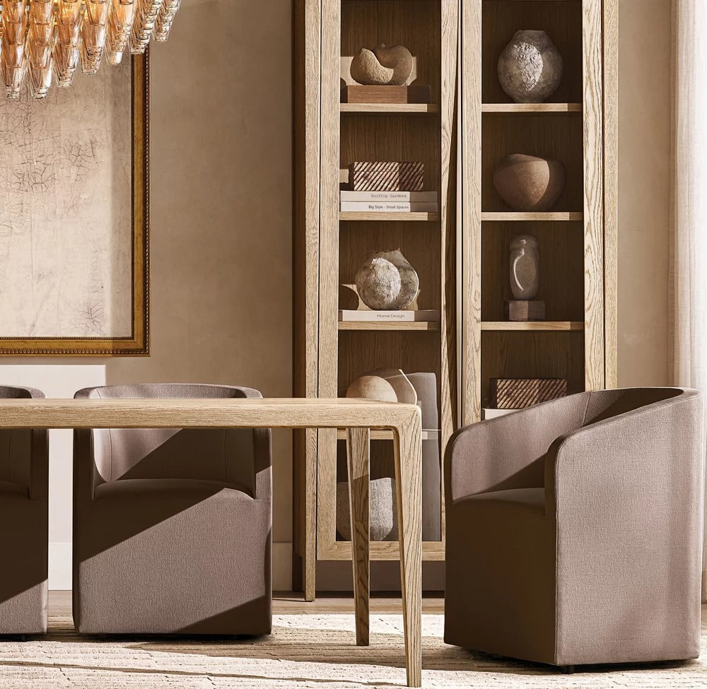 Chivara Amber Glass Tiered Rectangular Chandelier 74"