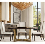 Chivara Amber Glass Tiered Round Chandelier 37"