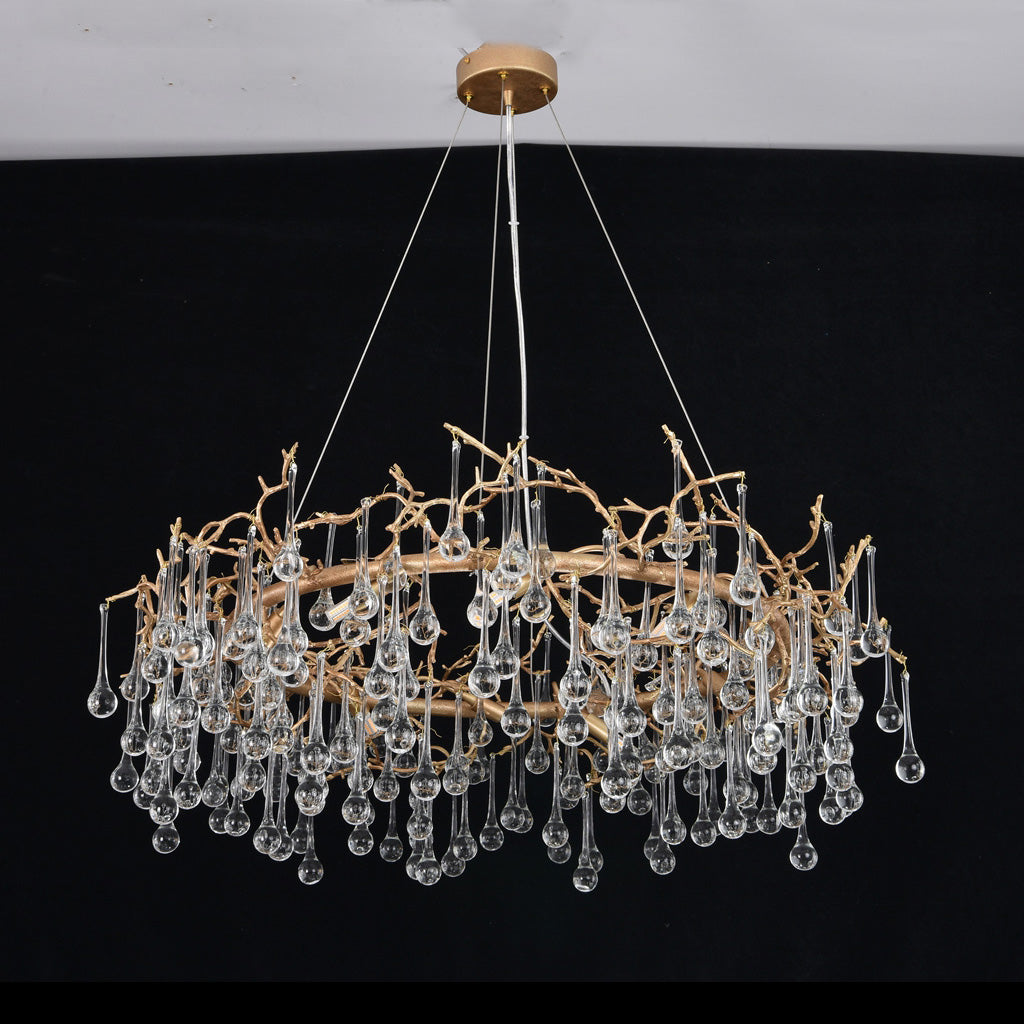 Dewbough Round Small Water Drop Chandelier