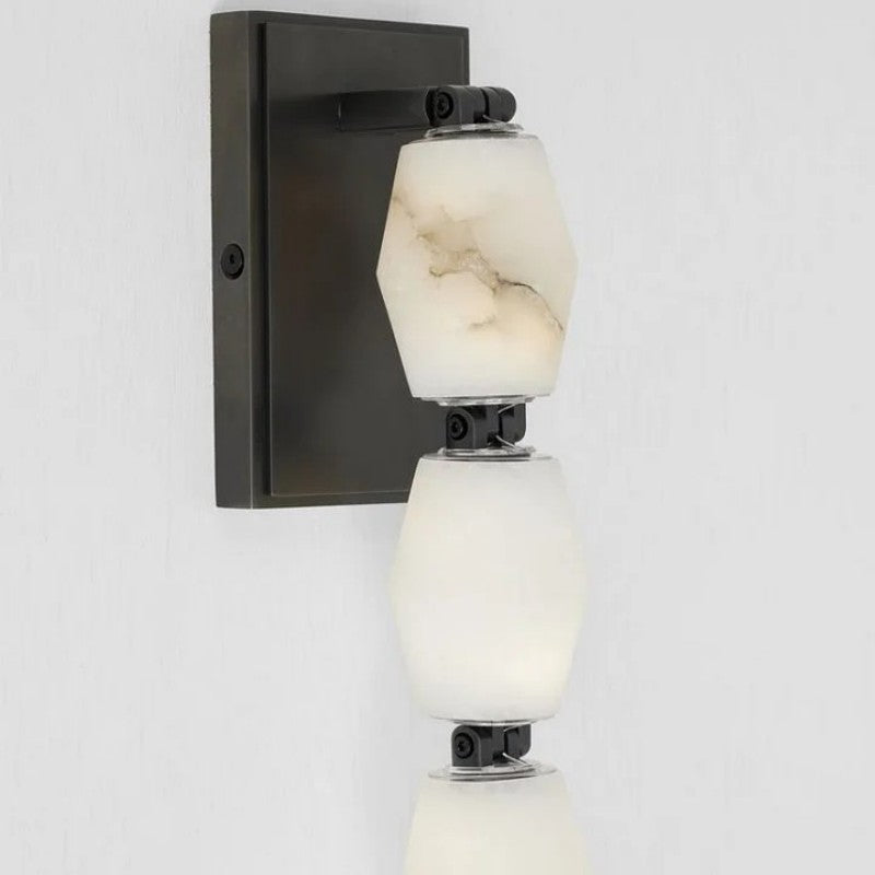 Danette Alabaster Pearl Necklace Wall Sconce