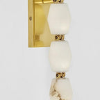 Danette Alabaster Pearl Necklace Wall Sconce