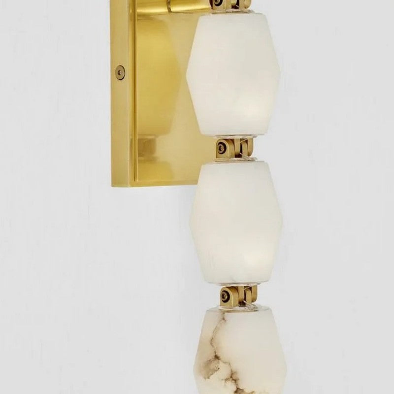 Danette Alabaster Pearl Necklace Wall Sconce