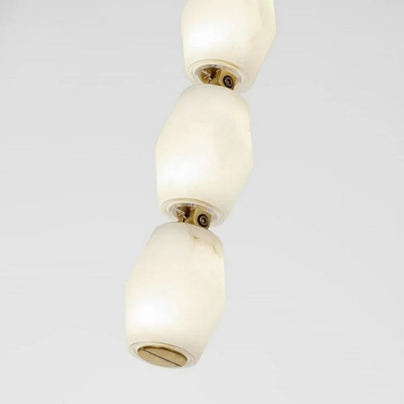 Danette Alabaster Pearl Necklace Wall Sconce