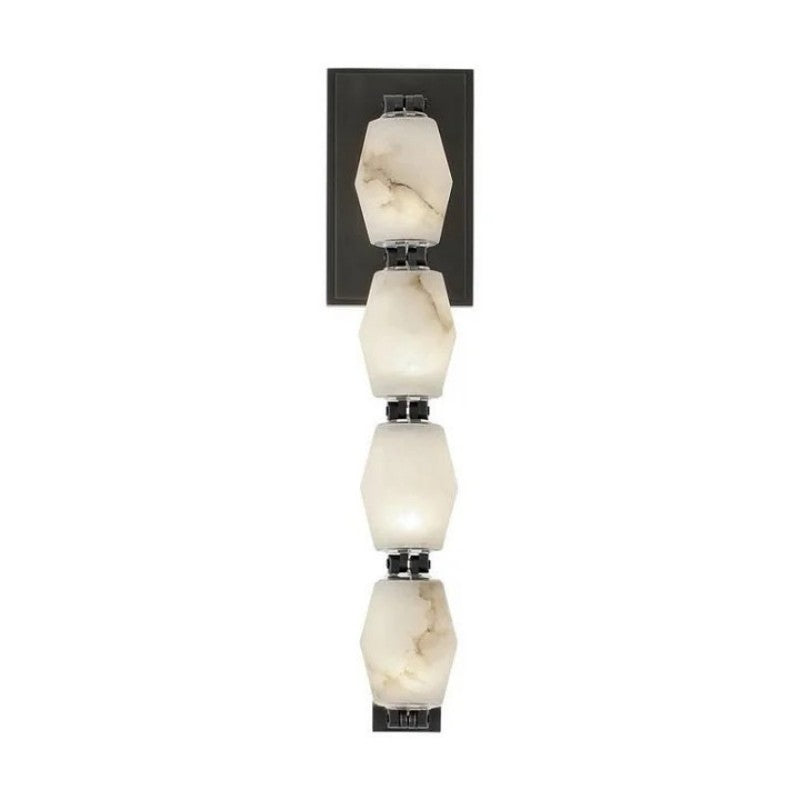 Danette Alabaster Pearl Necklace Wall Sconce