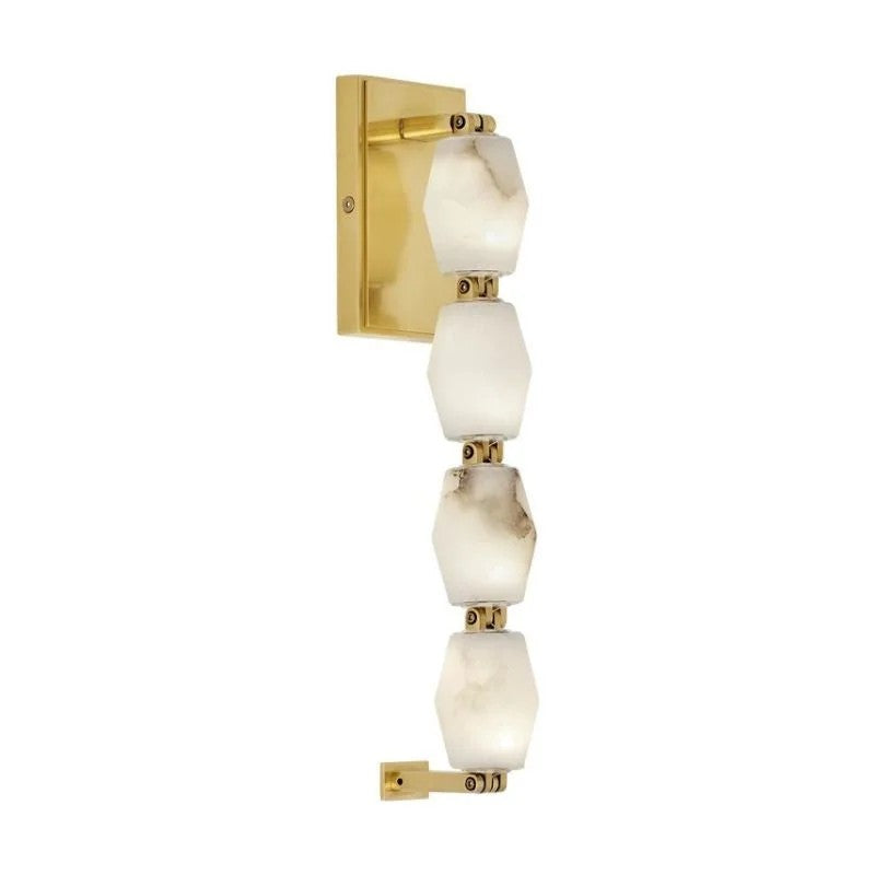 Danette Alabaster Pearl Necklace Wall Sconce