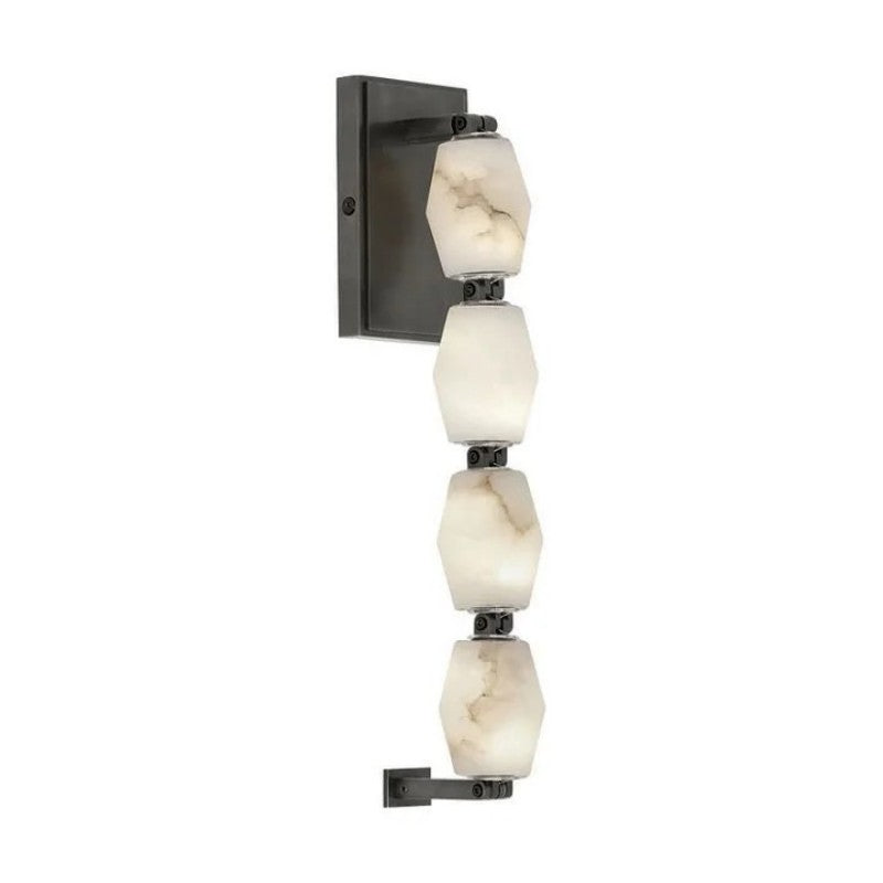 Danette Alabaster Pearl Necklace Wall Sconce