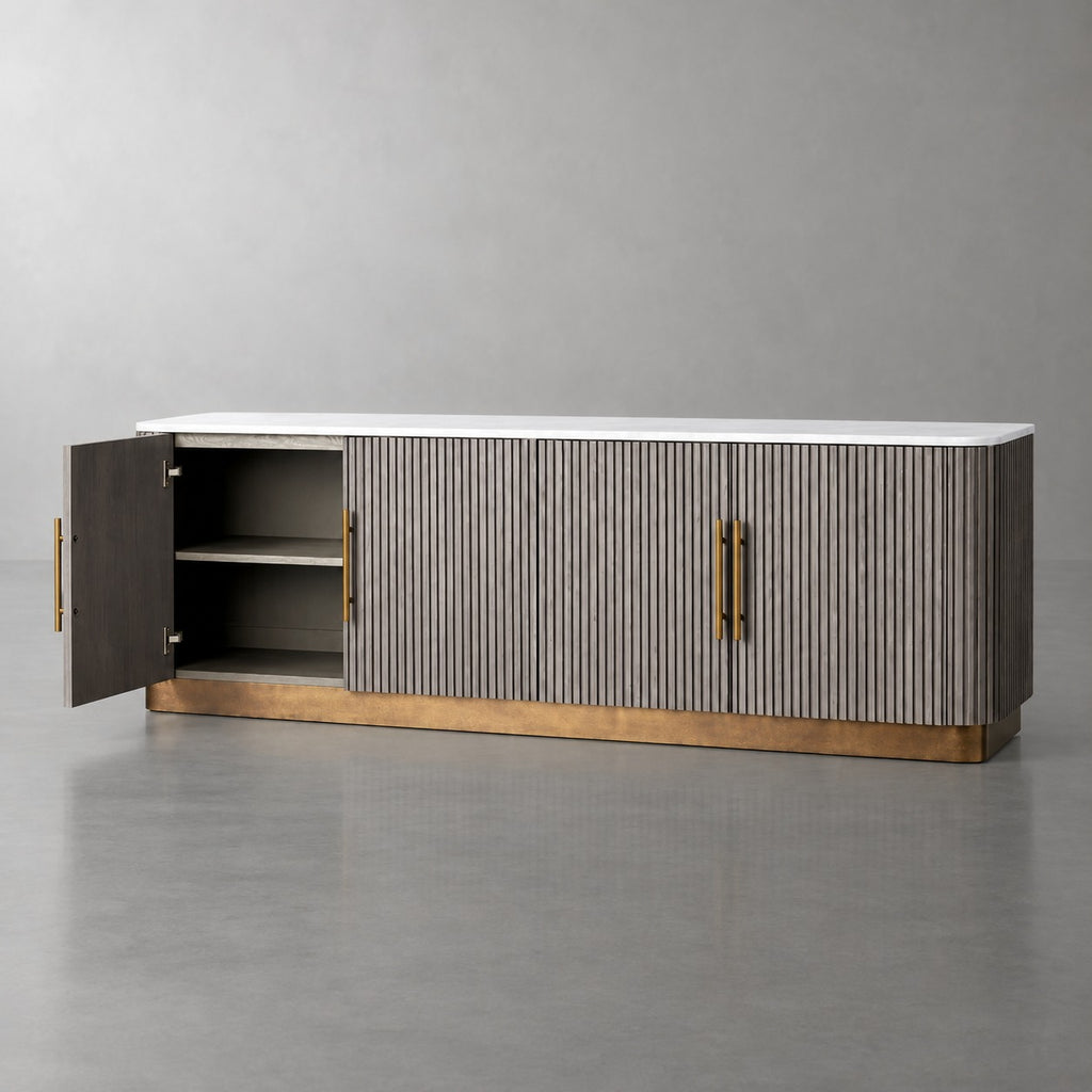 Finelle Fluted Media Console