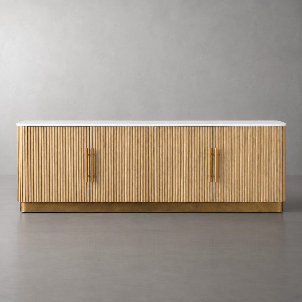 Finelle Fluted Media Console
