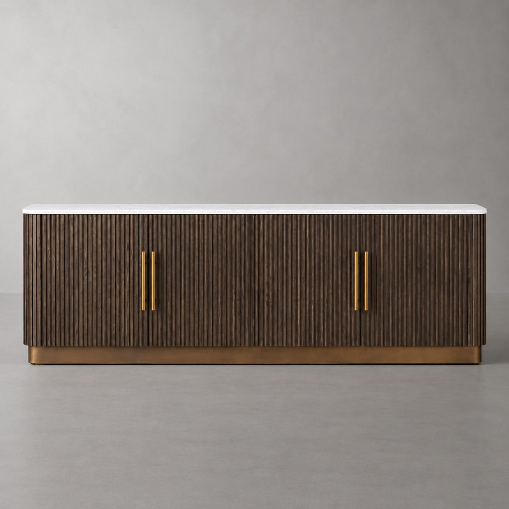 Finelle Fluted Media Console