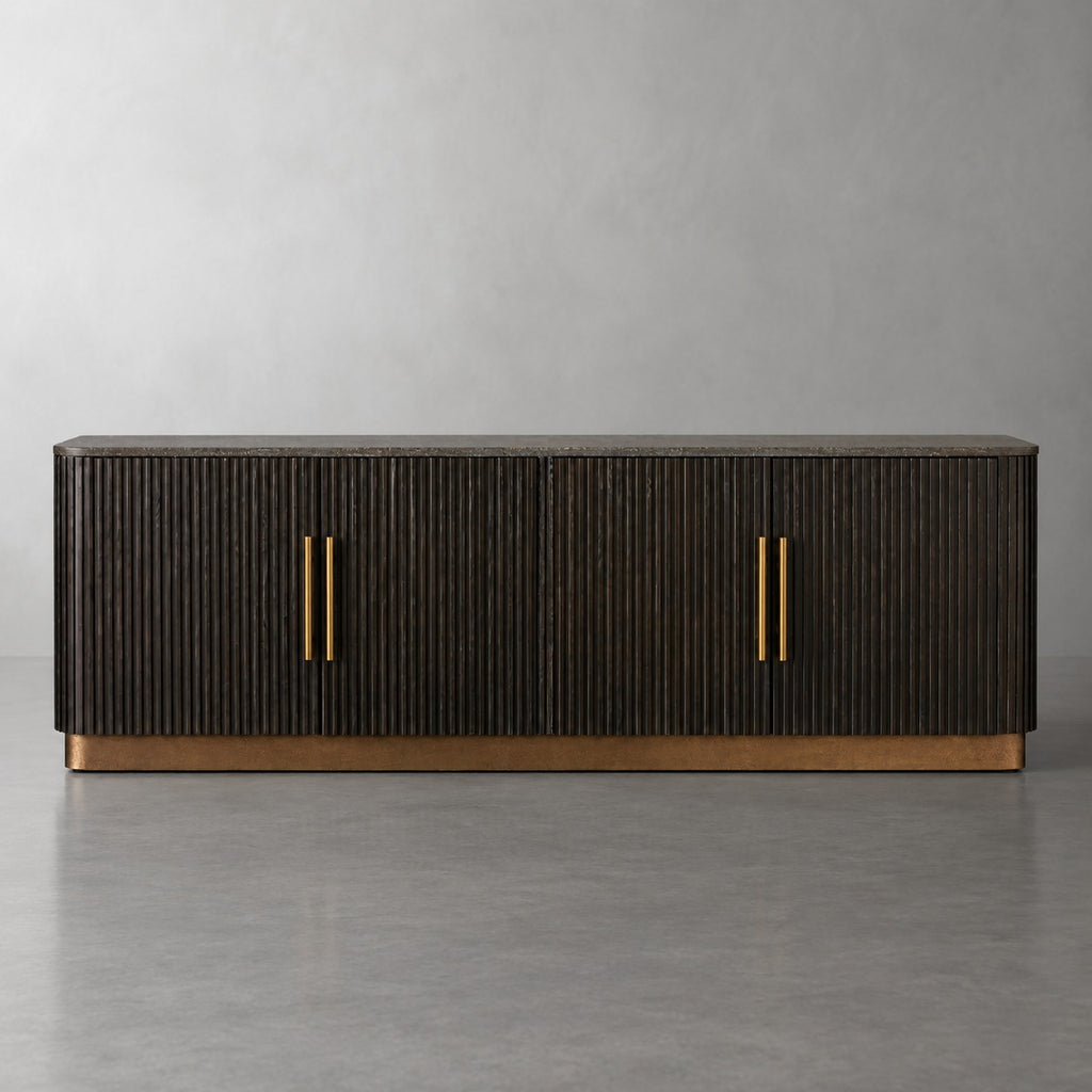 Finelle Fluted Media Console