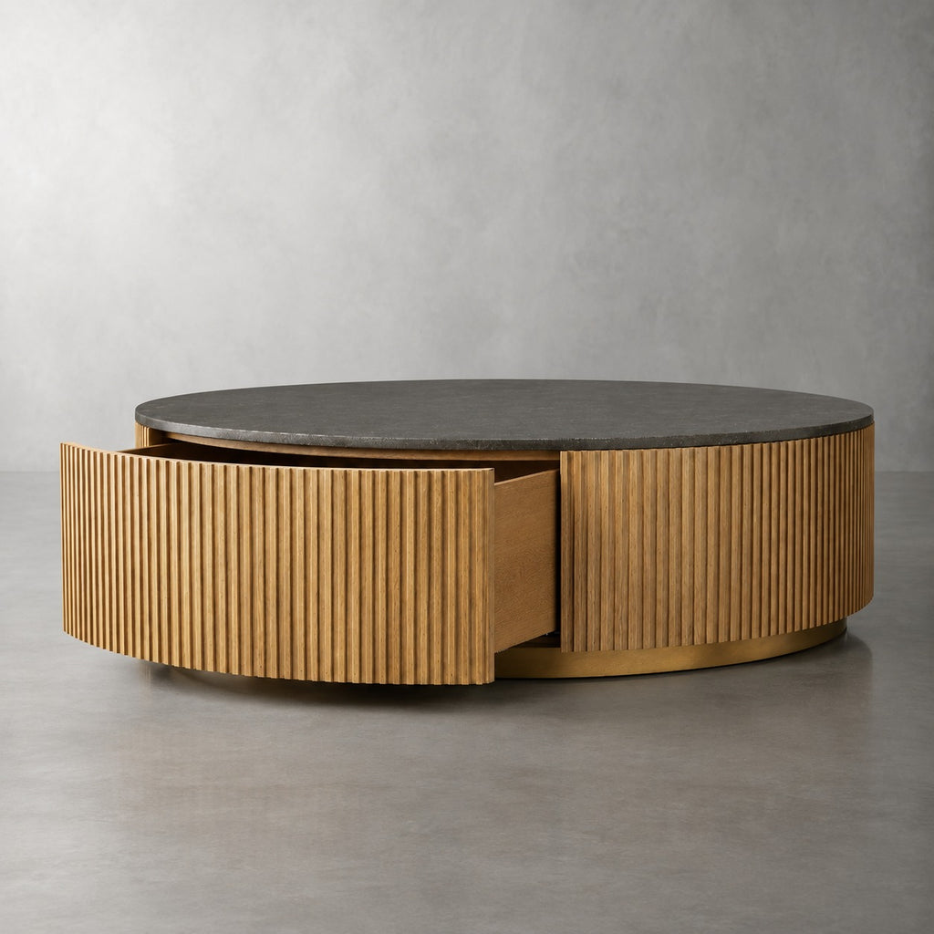 Finelle Round Storage Coffee Table