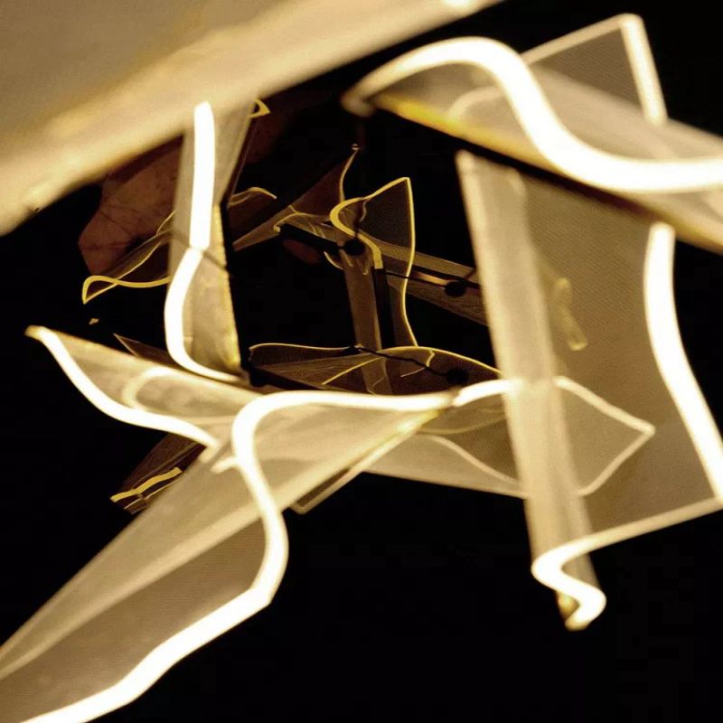 Flame Cluster Round Chandelier