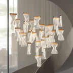 Flame Cluster Round Chandelier