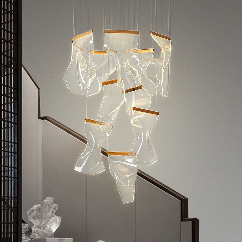 Flame Cluster Round Chandelier
