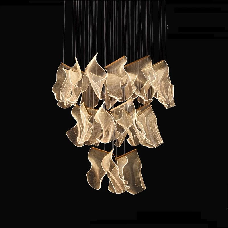 Flame Cluster Round Chandelier