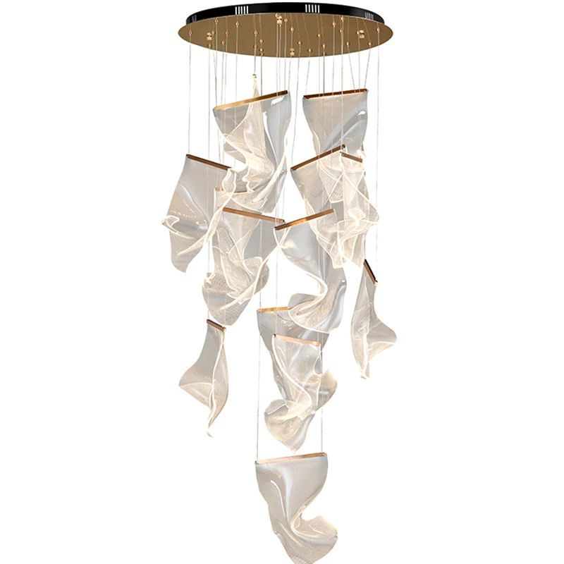 Flame Cluster Round Chandelier
