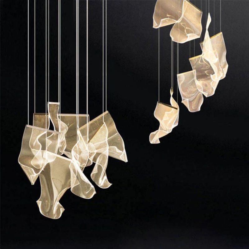 Flame Cluster Round Chandelier