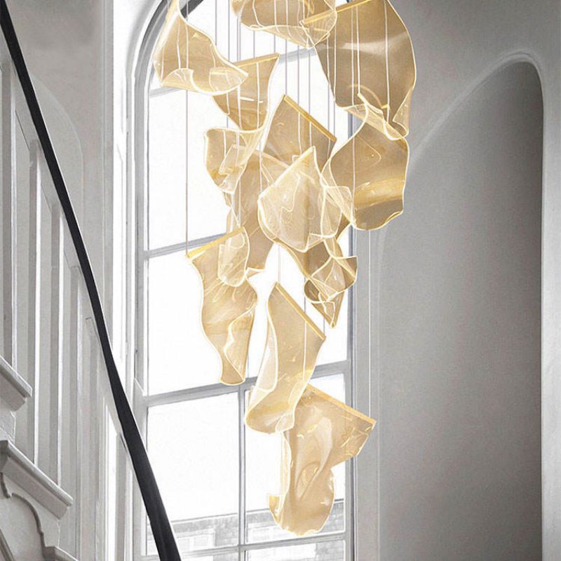 Flame Cluster Round Chandelier