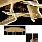 Flame Cluster Round Chandelier
