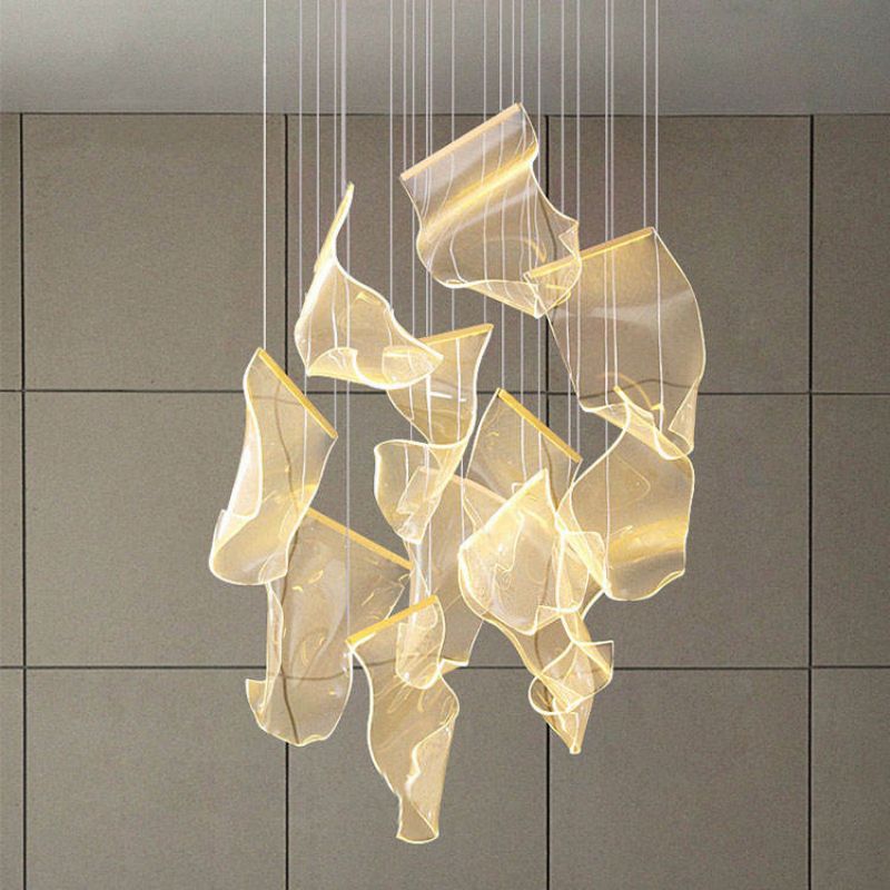 Flame Cluster Round Chandelier