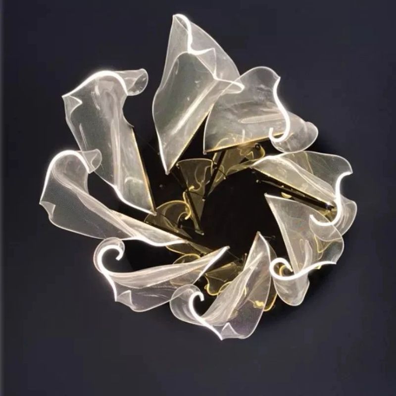 Flame Cluster Round Chandelier