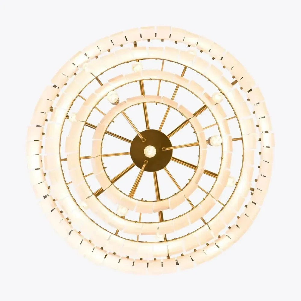Fliza Alabaster 4 Tier Chandelier