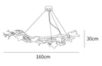 Folio Leaf Branch Chandelier