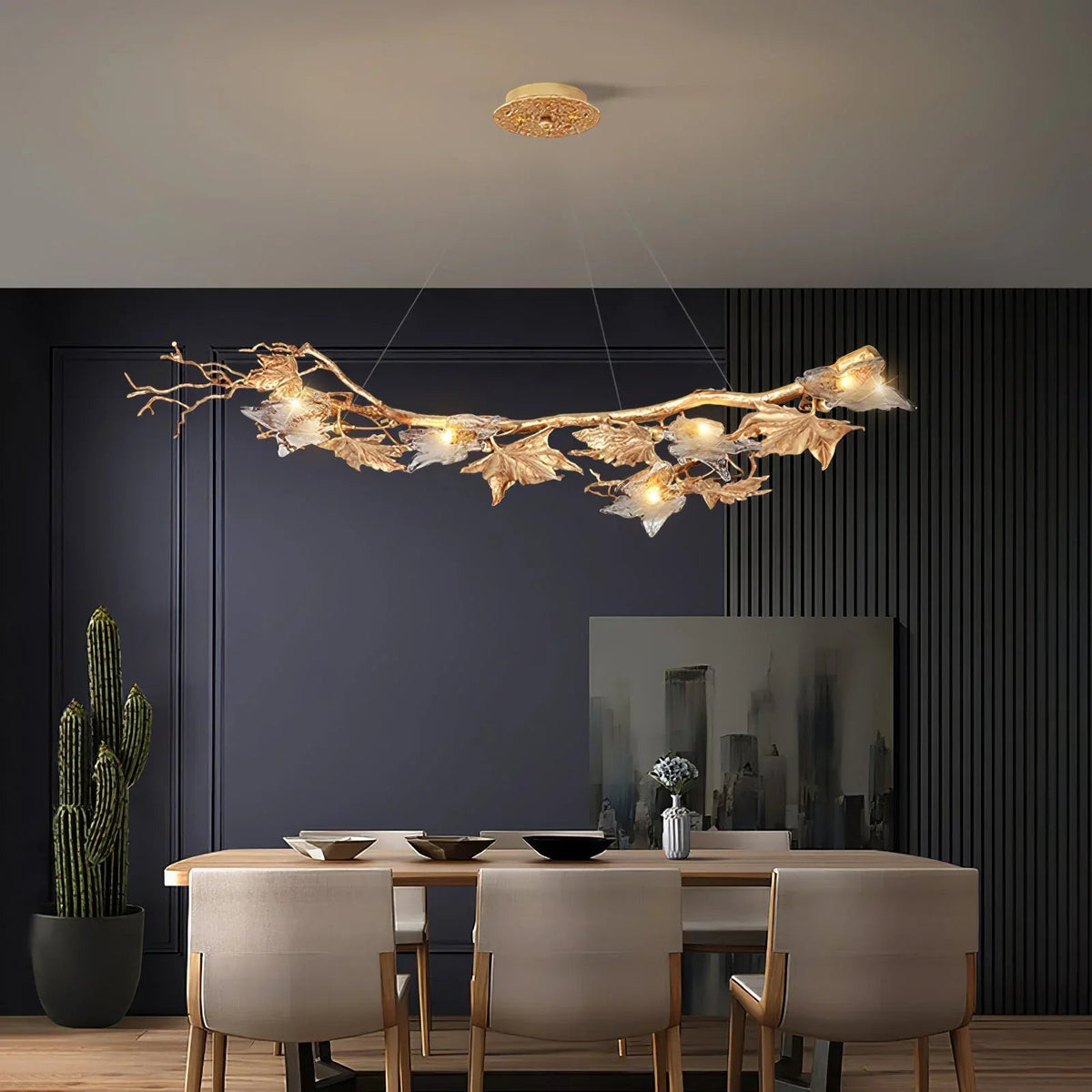 Folio Leaf Branch Chandelier