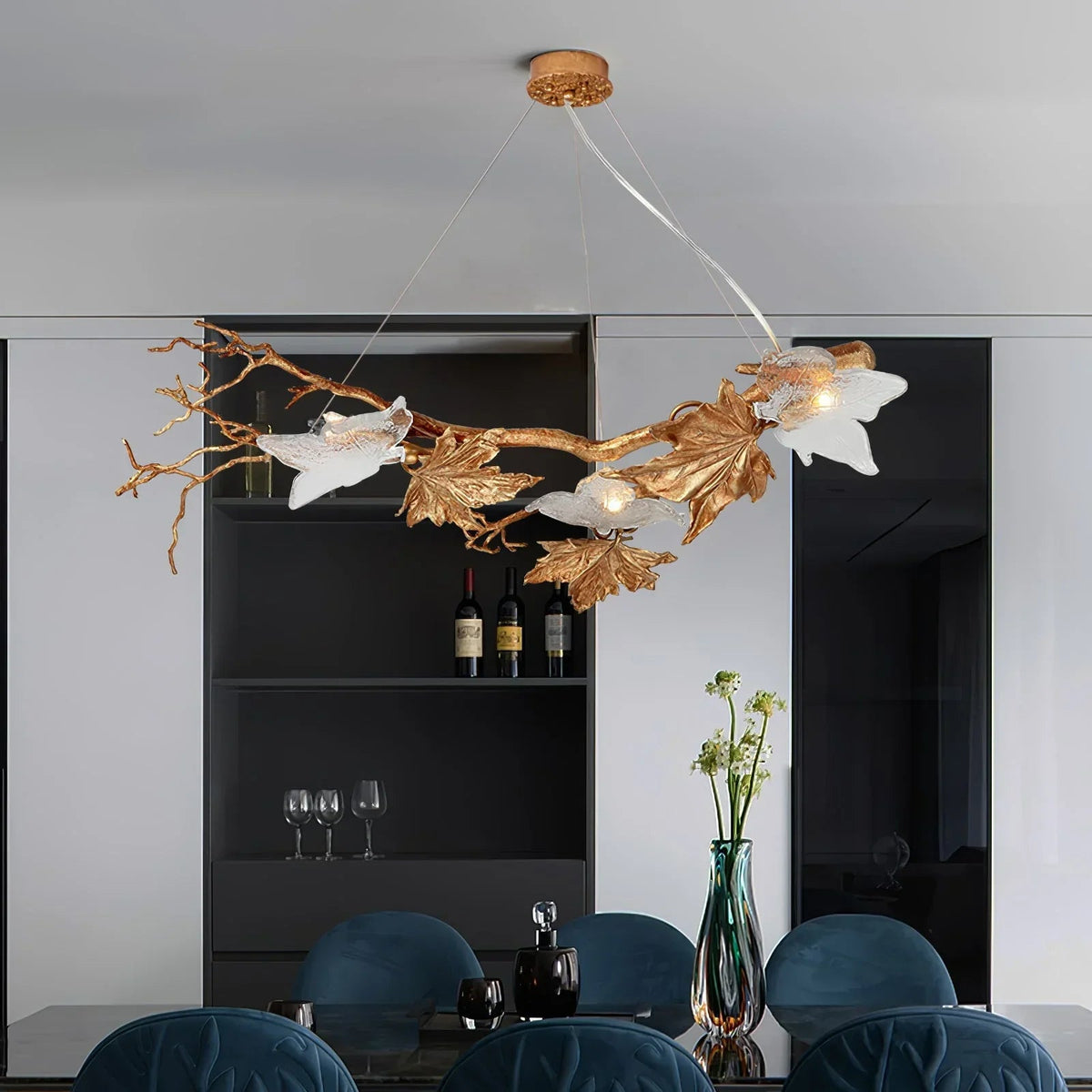 Folio Leaf Branch Chandelier