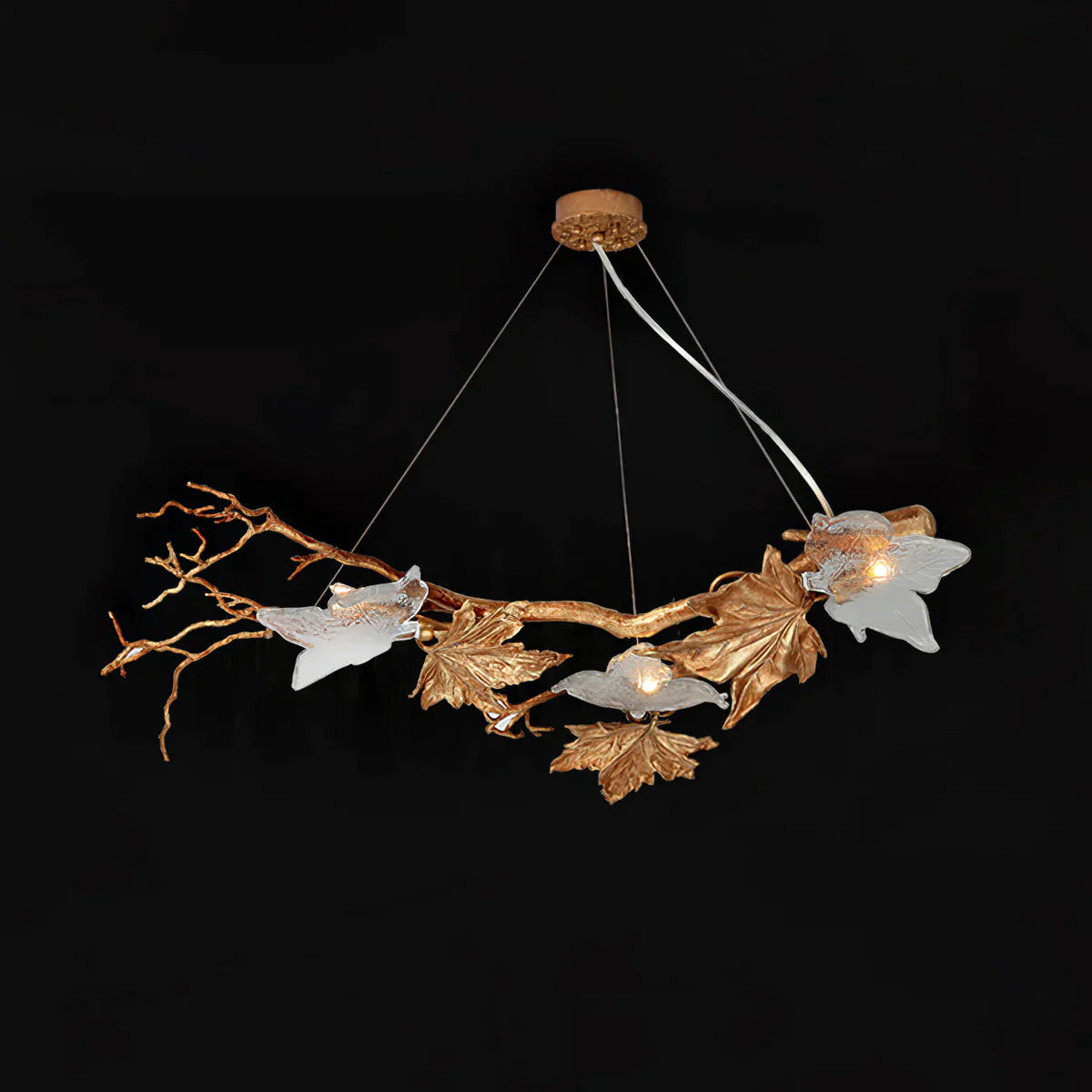 Folio Leaf Branch Chandelier
