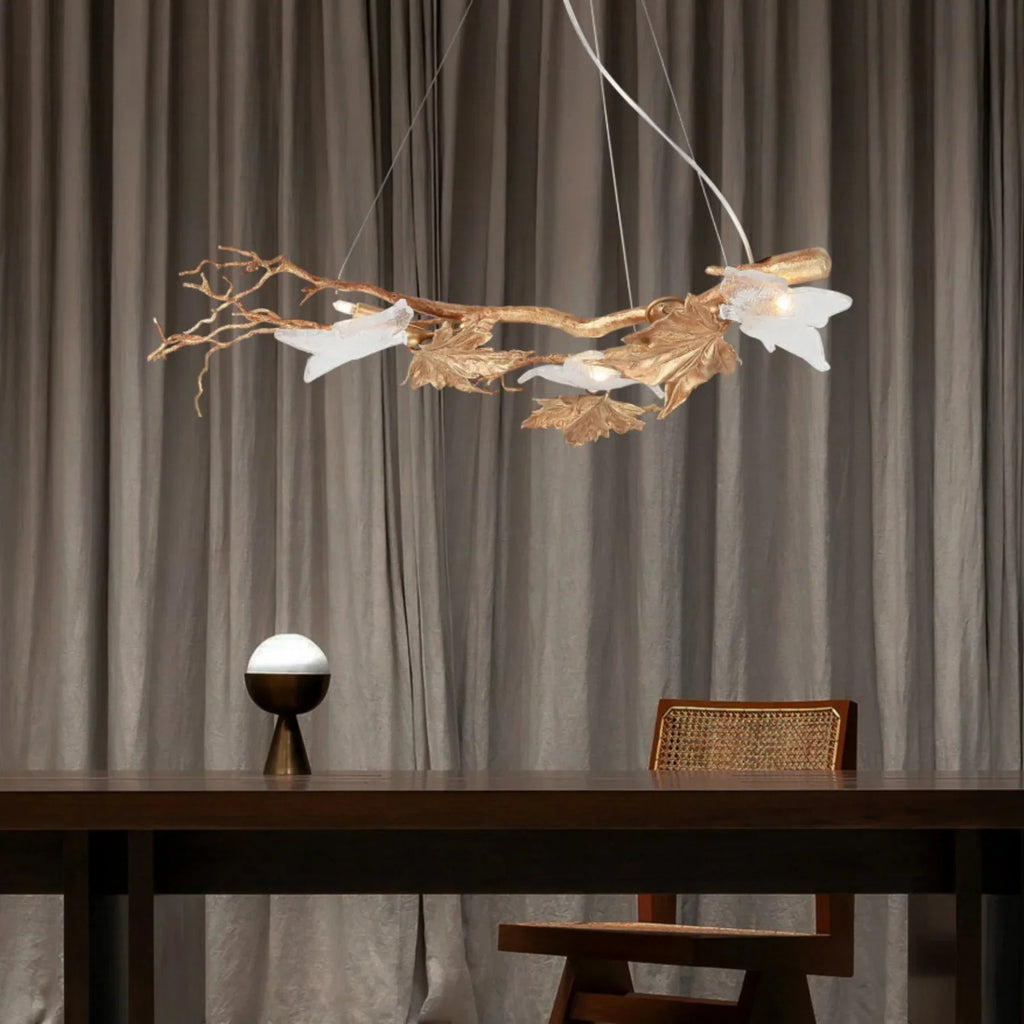 Folio Leaf Branch Chandelier