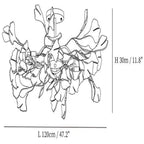 Gingko Luxury Chandelier Style B - ebuylight