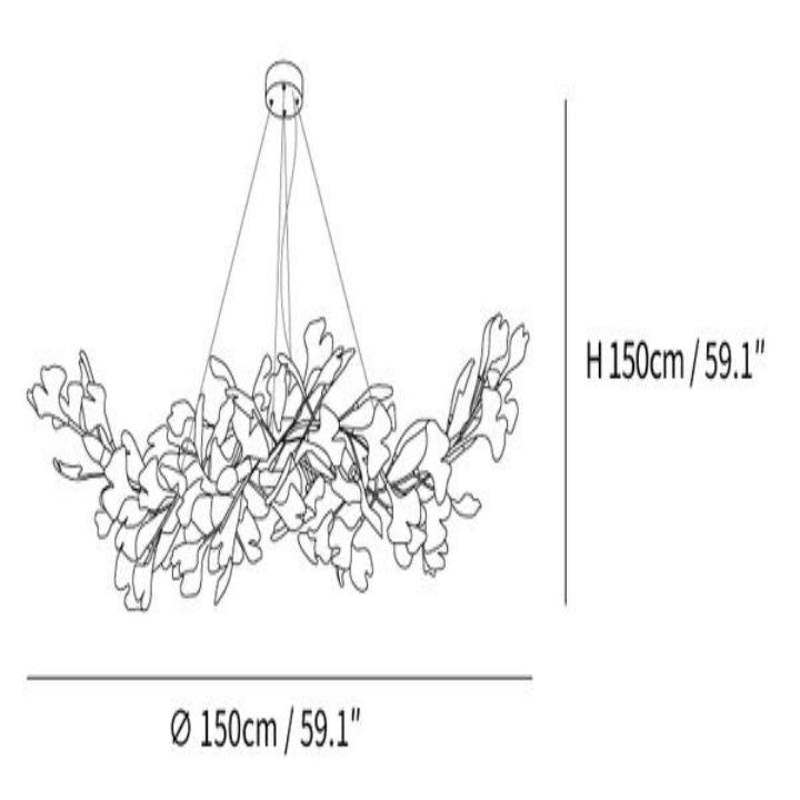 Gingko Luxury Chandelier Style F - ebuylight