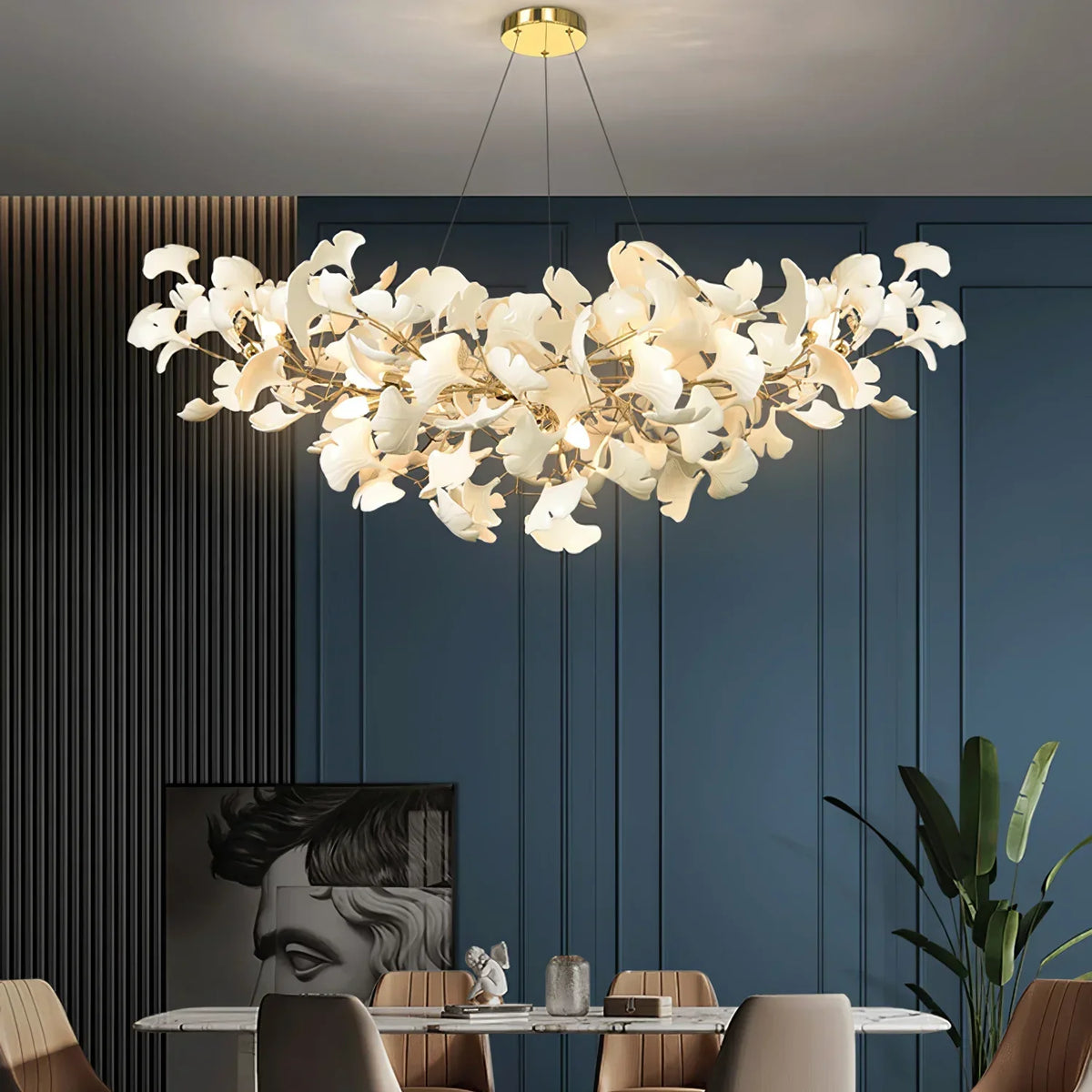 Ceramic Gingko Chandelier B - ebuylight