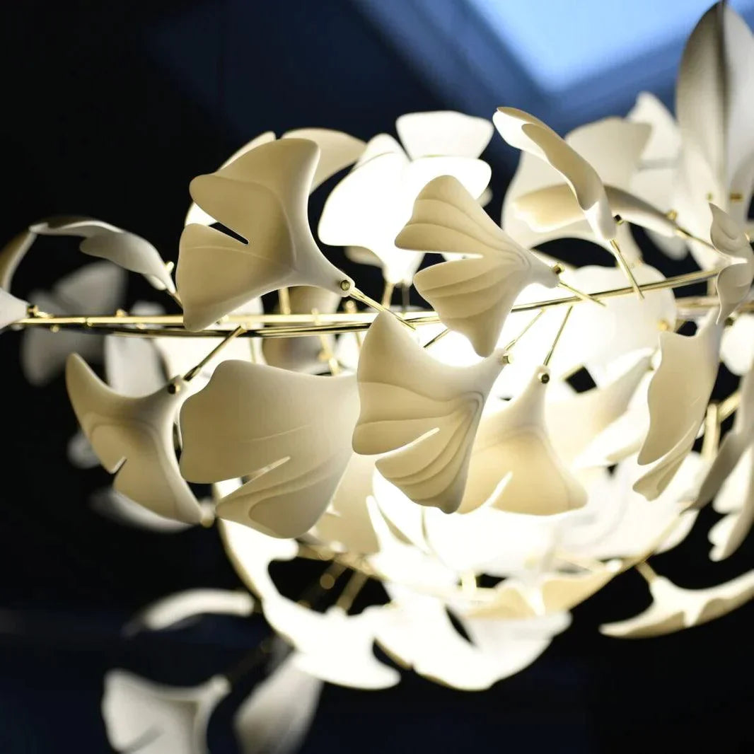 Ceramic Gingko Chandelier B - ebuylight