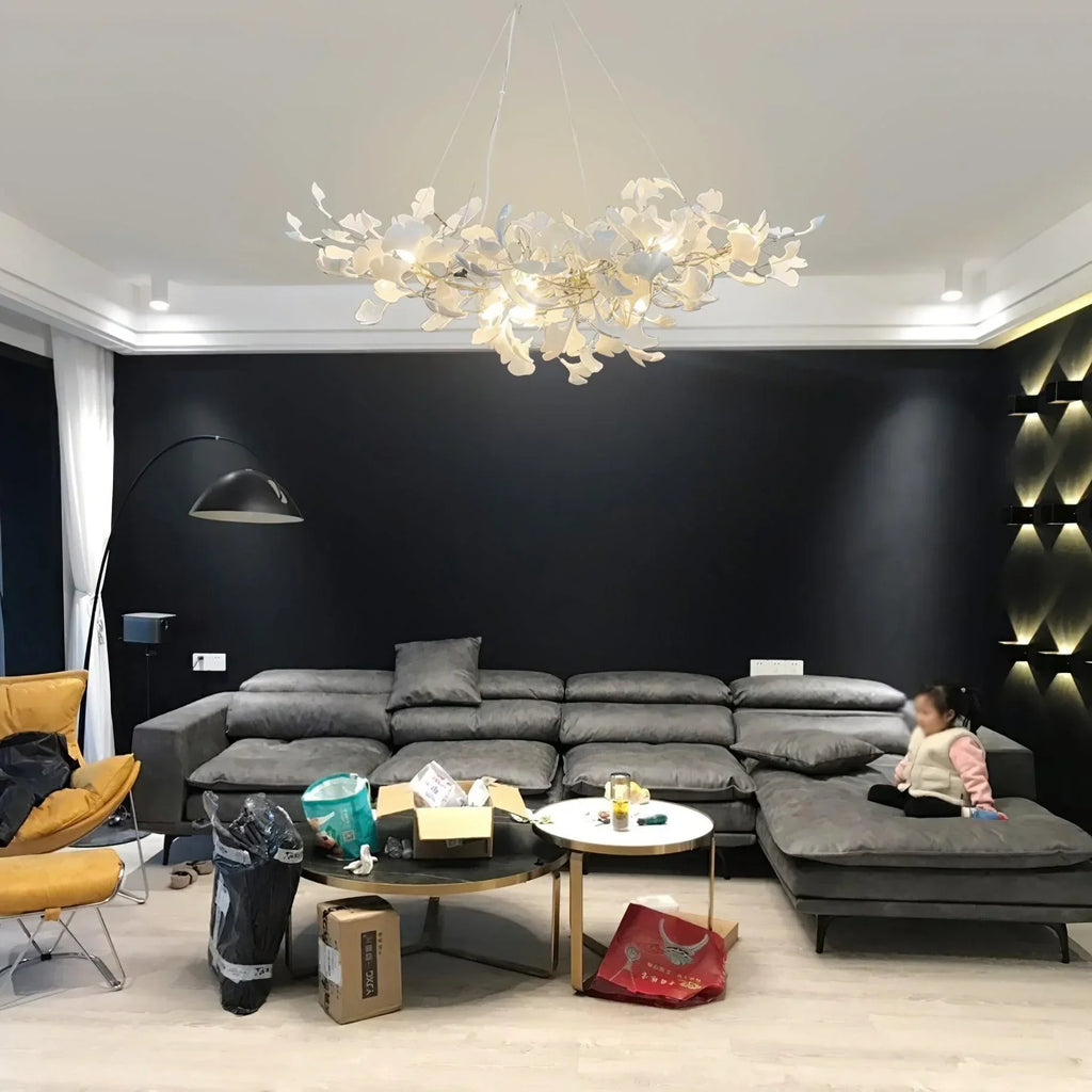 Ceramic Gingko Chandelier B - ebuylight