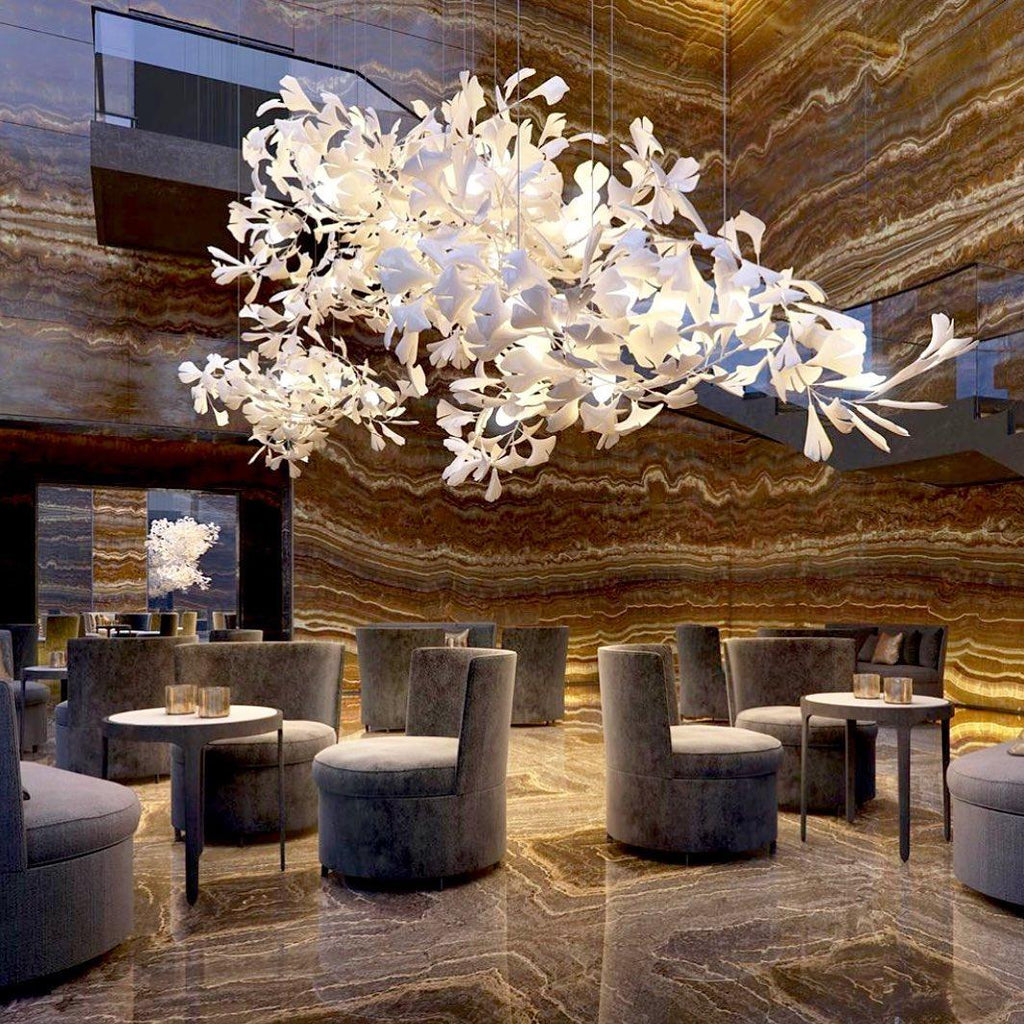 Ceramic Gingko Chandelier B - ebuylight