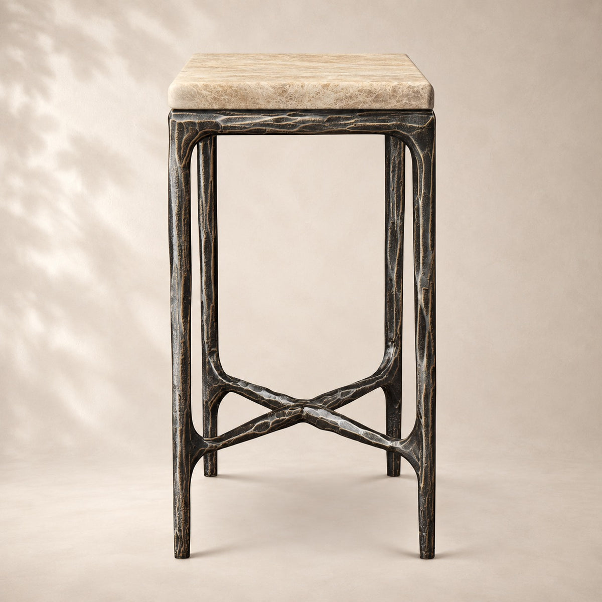 Thadson Marble Square Drink Table 12" 14" 18" 22"