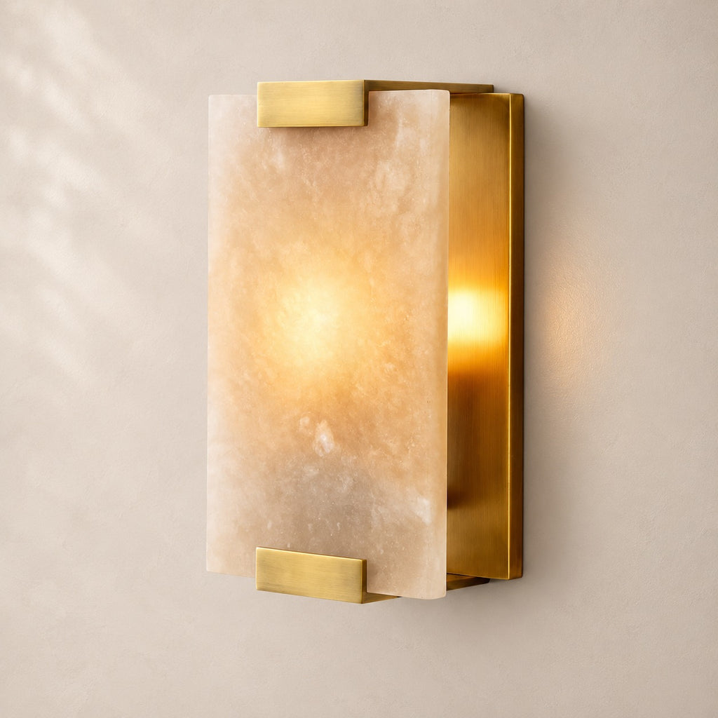 Hanmere Alabaster Sconce 11" 19"