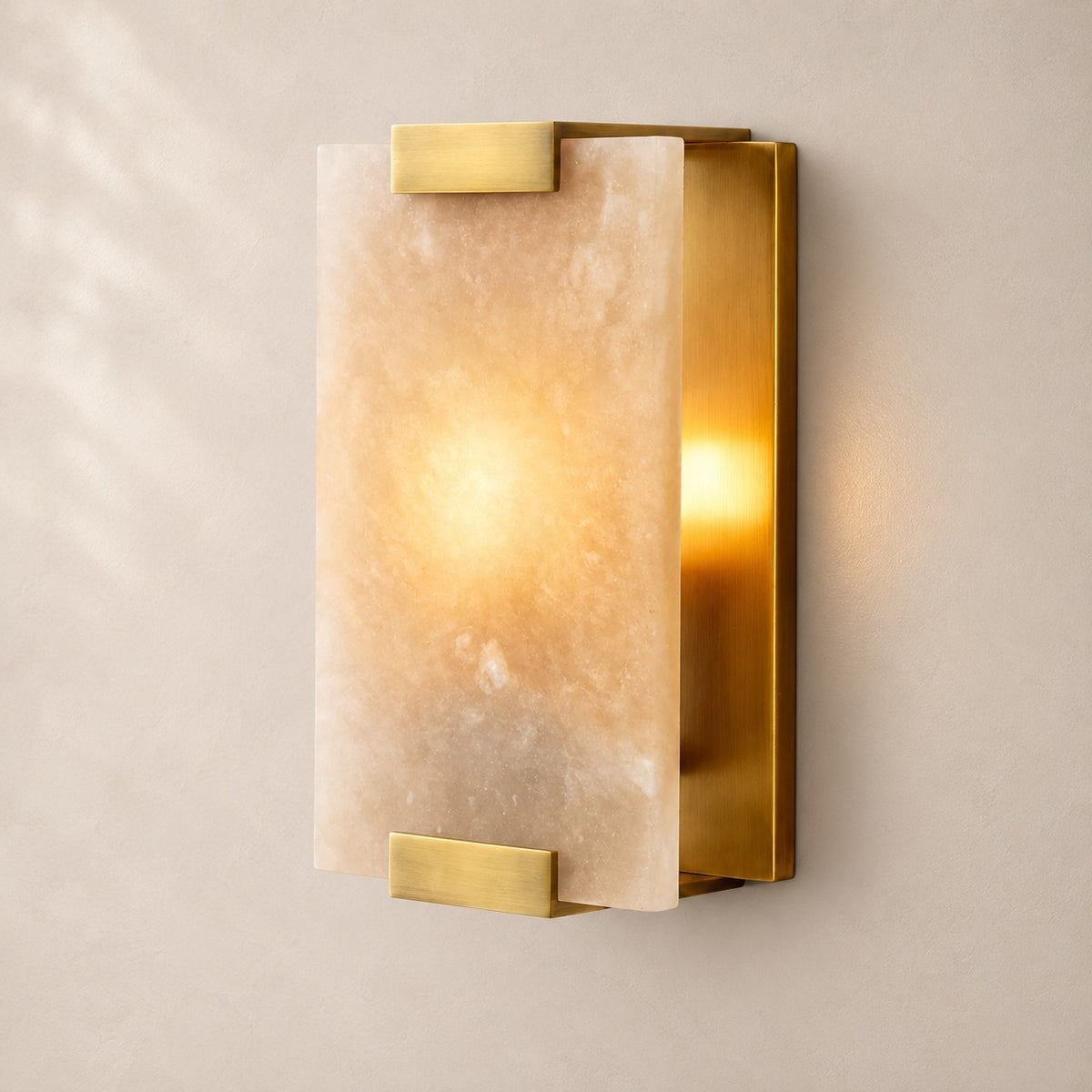 Hanmere Alabaster Sconce 11" 19"