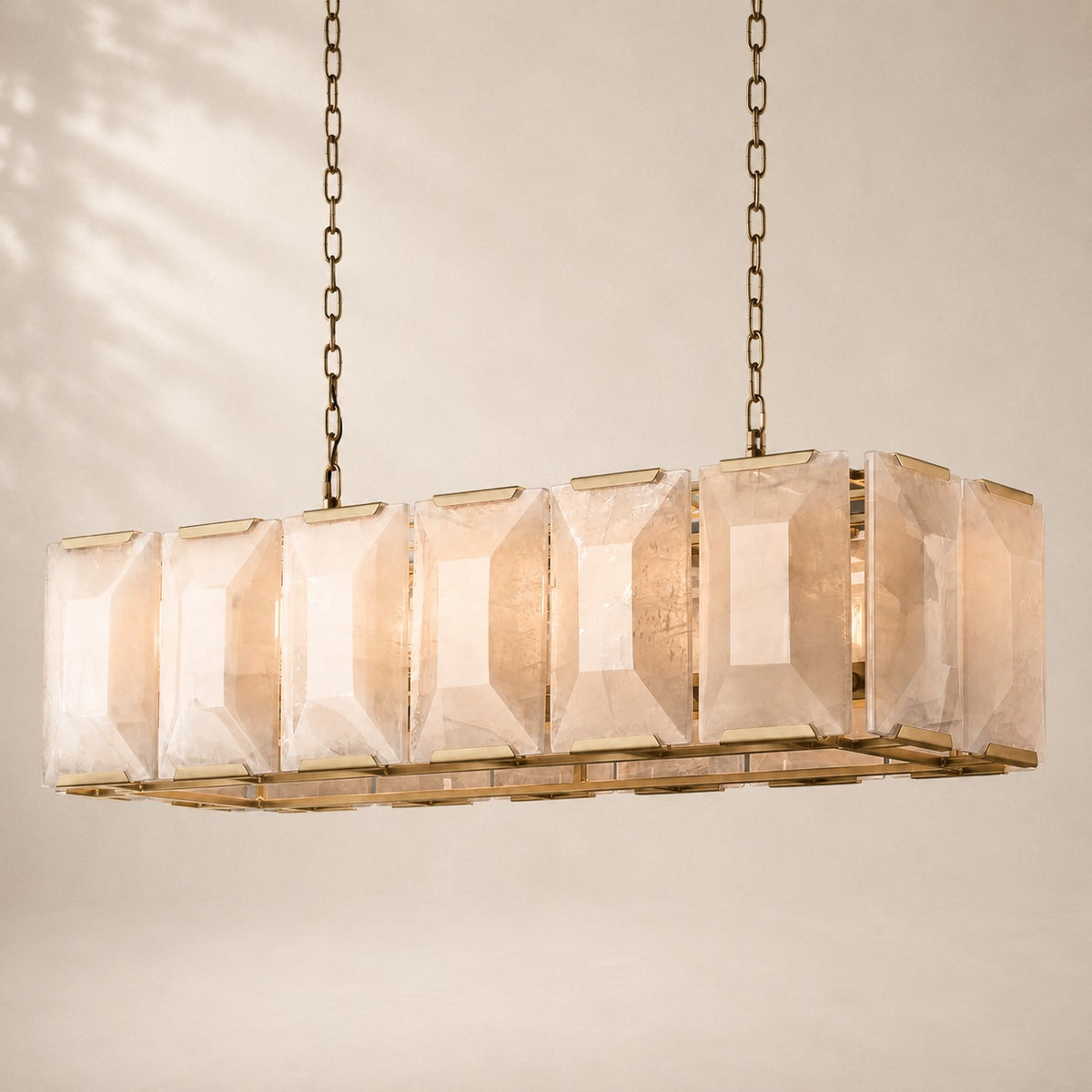 Harland Calcite Rectangular Chandelier 42"